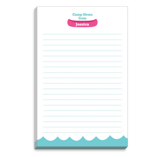Pink Canoe Camp Notepads